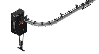 TT1 Vorhangzuganlage mit Elektroseilzug- Hanfseilkombination UNIVERSAL T-HM