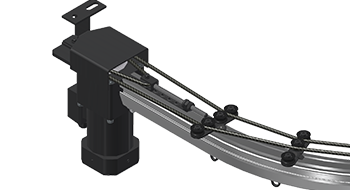 TT1 curtain hoist system with electric clip-on drive UNIVERSAL RS 3P