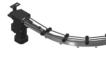 TT2 curtain hoist system with electric clip-on drive UNIVERSAL RS 1P
