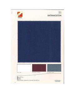 SAMPLE CARD SATIN MOLLETON
