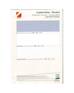 MUSTERKARTE PROJEKTIONSFOLIEN FÜR AUFPROJEKTION