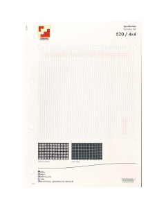 MUSTERKARTE SPRINKLERNETZ 520 4 X 4