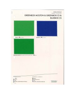 SAMPLE CARD GREENBOX MOLTON & GREENBOX CS & BLUEBOX CS