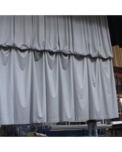 Drapa and gathering curtain systems
