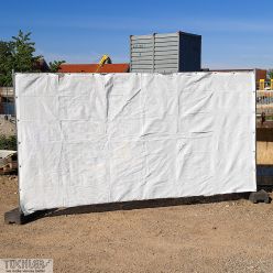 BAUZAUNABDECKUNG aus GERÜSTNETZ OPEN AIR