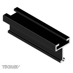 SCHIENENPROFIL XT3, SCHWARZ ELOXIERT