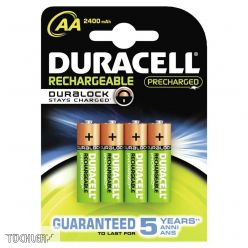 DURACELL AKKU STAY CHARGED AA 2400mAh HR6 1,2V _ 4er Packung