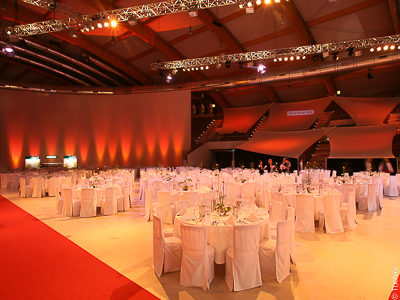 Gala Night of Sports - Sails, Horizons, Rank Covers and Video - Screen made of projection films