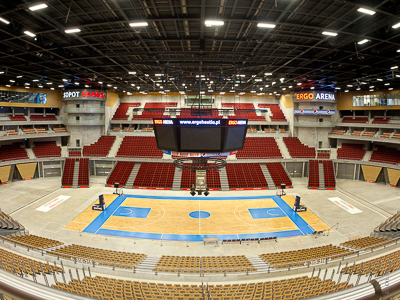 ERGO Arena Gdańsk: System wyciągów łańcuchowych do LED-Screen Cube