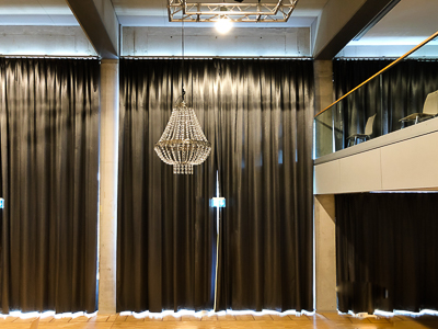 Lichtundurchlässige Verdunkelungsvorhänge für Kulturhaus Milbertshofen bei München