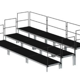 Bühnensystem T-REX Chortreppe aus Bühnenpodesten