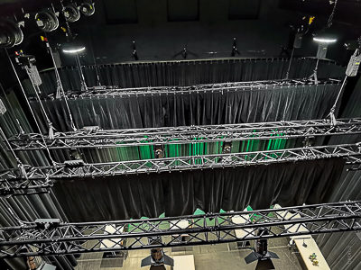 Stage technology for the Stadtsaal Bludenz